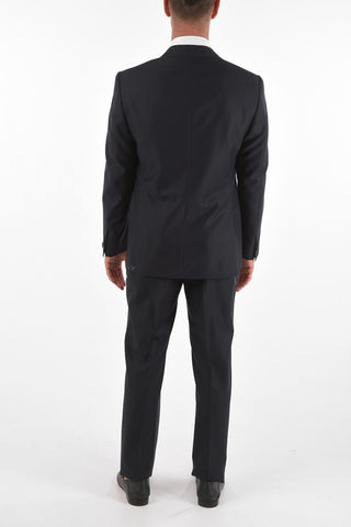 abito 2 bottoni MANTUA plain herringbone due spacchi revers classico