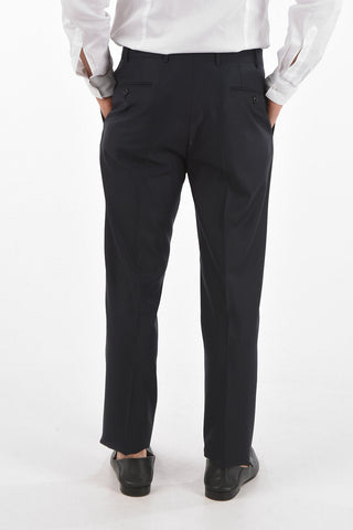 abito 2 bottoni MANTUA plain herringbone due spacchi revers classico