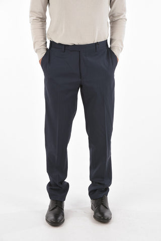 CC COLLECTION virgin wool REFINED belt loops pants