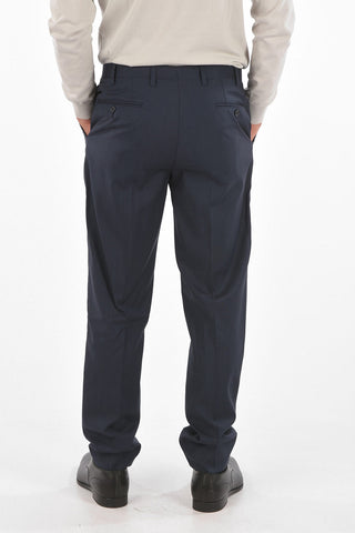 CC COLLECTION virgin wool REFINED belt loops pants