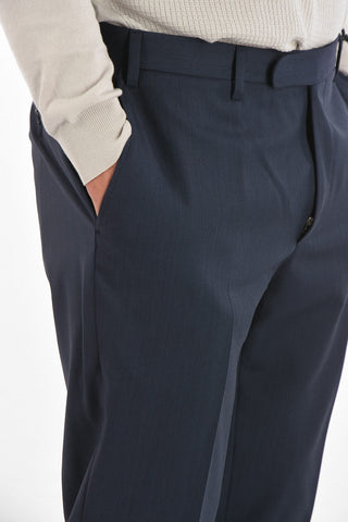 CC COLLECTION virgin wool REFINED belt loops pants