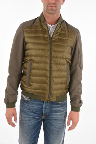 Multipocket Quilted Nylon Bomber Jacket