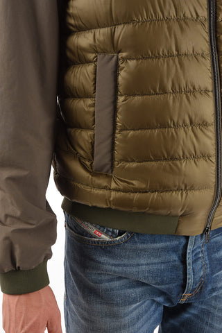 Multipocket Quilted Nylon Bomber Jacket