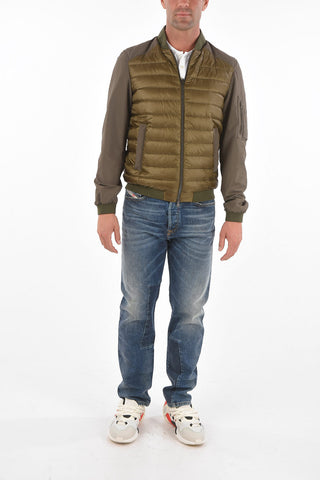 Multipocket Quilted Nylon Bomber Jacket
