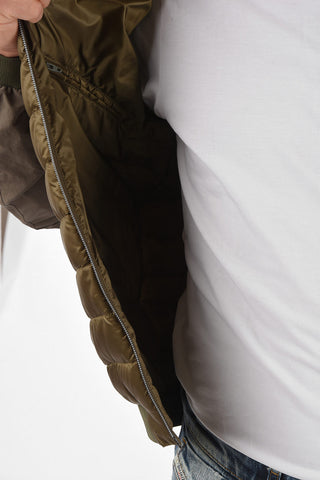 Multipocket Quilted Nylon Bomber Jacket