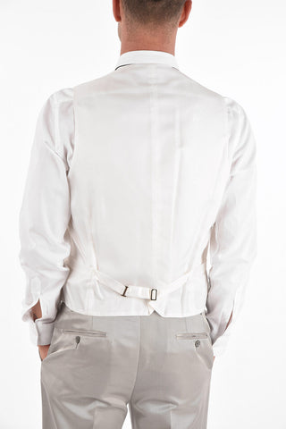 Silk Blend CERIMONY LEADER Suit with 5-button Vest