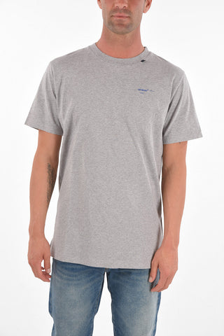 Crew Neck PENCIL ARROW CROSS Cotton T-Shirt