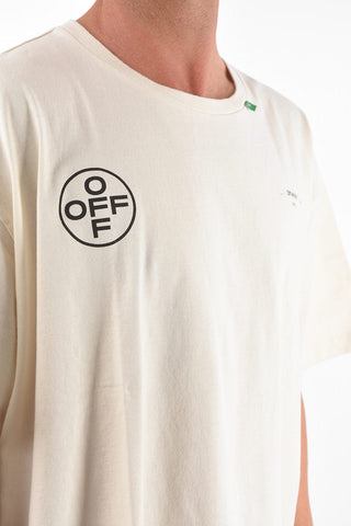 Crew Neck SPRAY CROSS Cotton T-Shirt