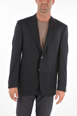 2 Button Side Split LEADER Virgin Wool Blazer