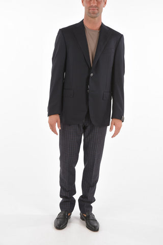 2 Button Side Split LEADER Virgin Wool Blazer