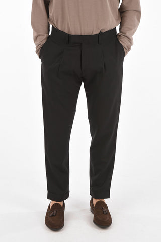 CC COLLECTION virgin wool RESET single pleat pants