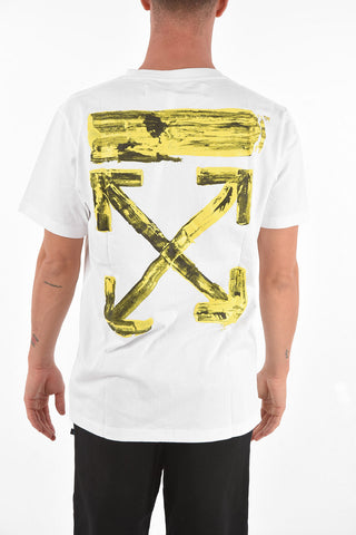 Crew Neck ACRYLIC ARROW Cotton T-Shirt