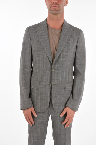 CC COLLECTION district check side vents notch lapel RETAILORED 2-button suit