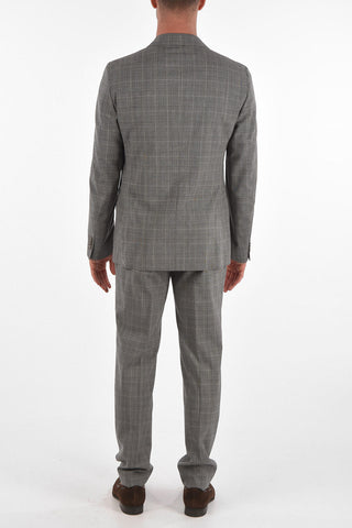 CC COLLECTION district check side vents notch lapel RETAILORED 2-button suit