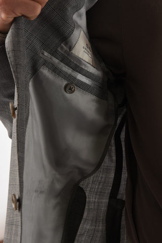 CC COLLECTION district check side vents notch lapel RETAILORED 2-button suit