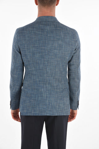 CC COLLECTION side vents peak lapel REWARD double-breasted blazer