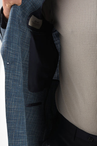 CC COLLECTION side vents peak lapel REWARD double-breasted blazer
