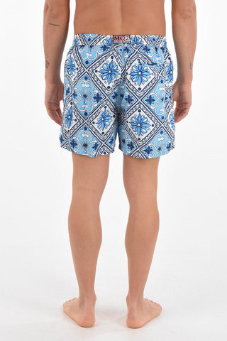 floral patterned 3 pockets swim shorts