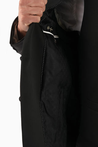 Three-Piece Suit with Waistcoat CERIM.ACADEMY, Single Vent and Peak Lapel
