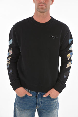 Crew Neck COLORED ARROW Brushed Cotton Sweatshirt