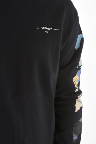 Crew Neck COLORED ARROW Brushed Cotton Sweatshirt