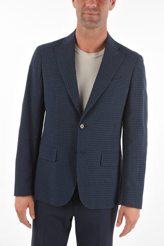 CC COLLECTION giacca a 2 bottoni REWARD mini check due spacchi revers classico