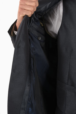 abito tre pezzi con gilet lurex uno spacco revers classico