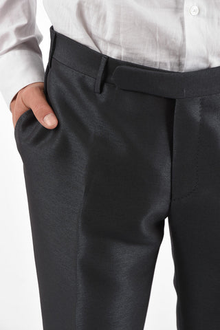 abito tre pezzi con gilet lurex uno spacco revers classico