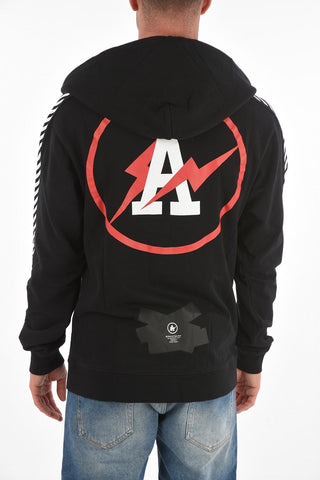 MELANISM Maxipocket BLACK A Cotton Hoodie