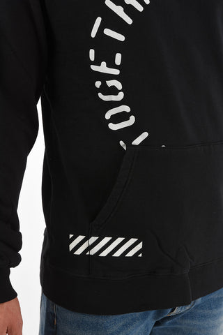 MELANISM Maxipocket BLACK A Cotton Hoodie