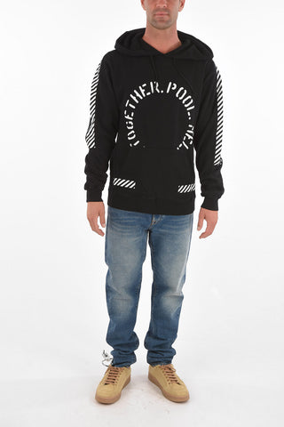 MELANISM Maxipocket BLACK A Cotton Hoodie