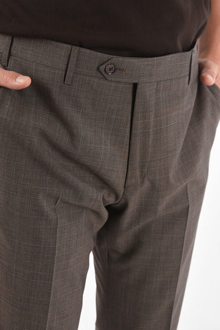  	CC COLLECTION district check RIGHT side vents notch lapel 2-button suit
