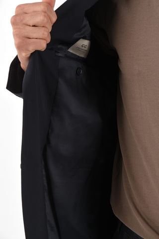 CC COLLECTION giacca a 2 bottoni REFINED due spacchi revers a lancia