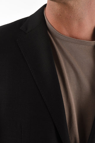virgin wool notch lapel patch pocket GATE blazer