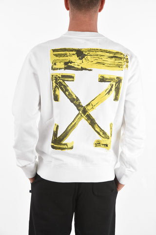 Crew Neck ACRYLIC ARROW Brushed Cotton Sweatshirt