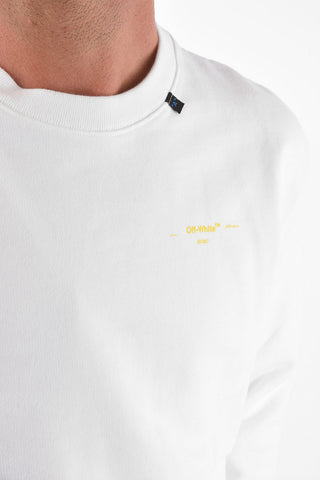 Crew Neck ACRYLIC ARROW Brushed Cotton Sweatshirt