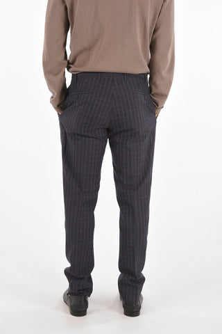 CC COLLECTION pantaloni a una pince RESET a quadri