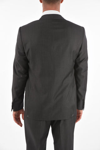 virgin wool side vents notch lapel MANTUA 2-button suit