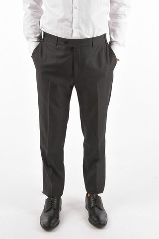virgin wool side vents notch lapel MANTUA 2-button suit