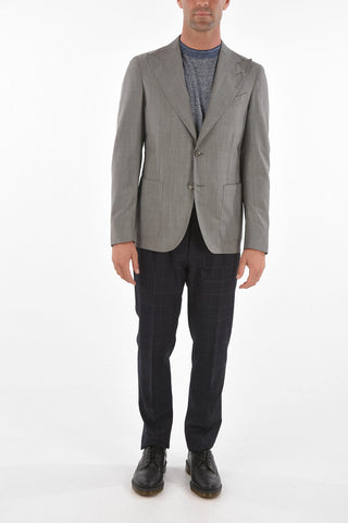 CC COLLECTION side vents peak lapel REWARD 2-button blazer