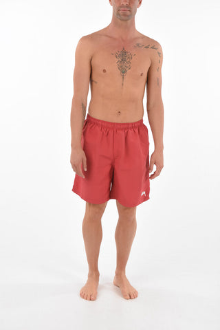 drawstring waist nylon swim shorts
