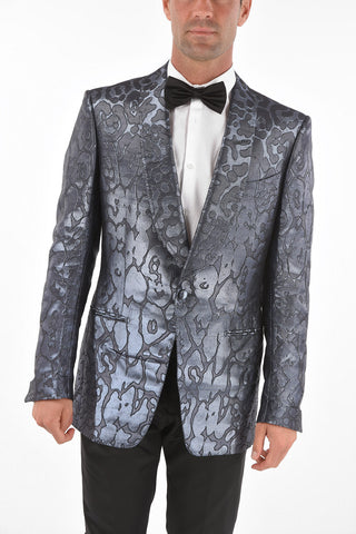 Jacquard ATTICUS 1-button blazer with Split