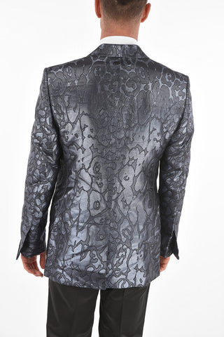 Jacquard ATTICUS 1-button blazer with Split