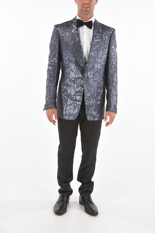 Jacquard ATTICUS 1-button blazer with Split