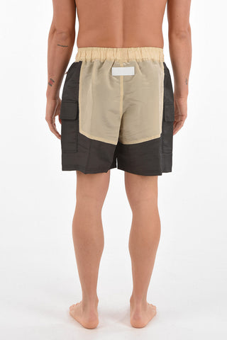 shorts RHUIGI cargo in tessuto tecnico con elastico in vita