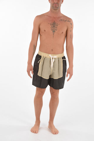 shorts RHUIGI cargo in tessuto tecnico con elastico in vita