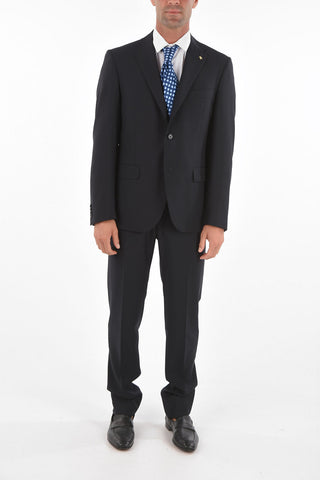 CC COLLECTION virgin wool notch lapel belt loops 2-button RIGHT suit