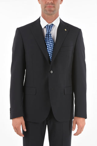 CC COLLECTION virgin wool notch lapel belt loops 2-button RIGHT suit