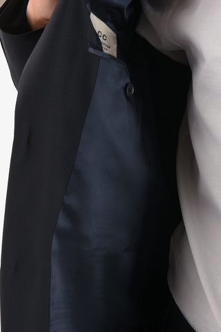 CC COLLECTION virgin wool notch lapel belt loops 2-button RIGHT suit