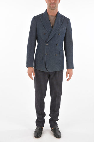 CC COLLECTION Double-Breasted Jacket with Two Vents, Peak Lapel and Patch Pocket